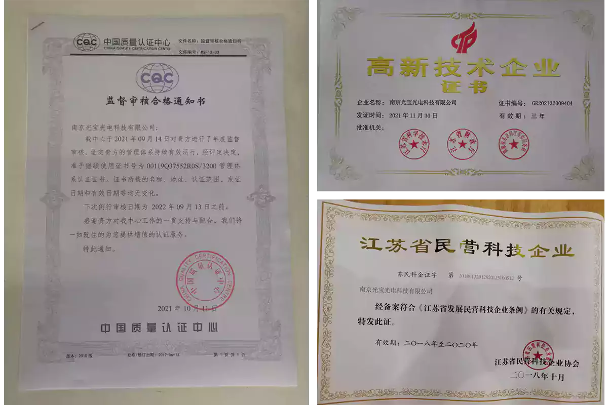 Certificates